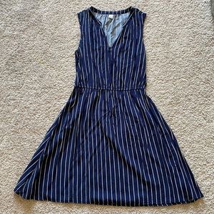 Navy & White Stripped Sundress
